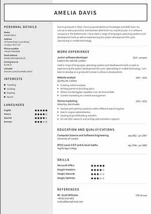 Besplatan primer CV-ja