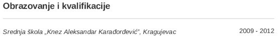 obrazovanje u biografiji stolara obrazovanje u biografiji stolara
