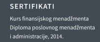 CV racunovodje – sertifikati